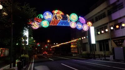 花笠まつりは中止でもイルミネーションが華やか_20200722_222352