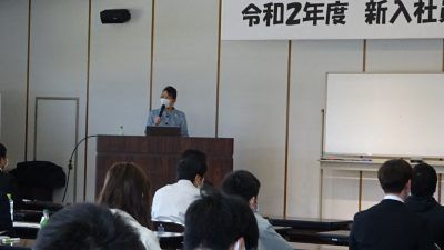 コロナ禍の始めに新入社員研修の講師を担当_DSC00089