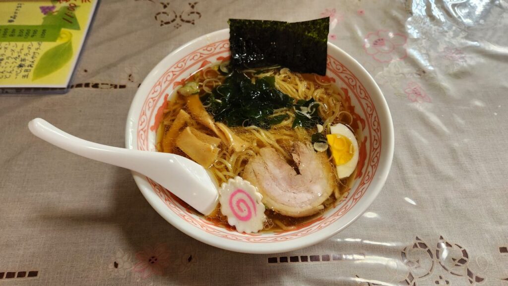 一心亭（南相馬市）の「ラーメン」650円_w1280_20240203_114807