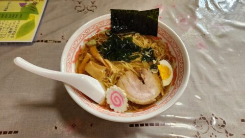 一心亭（南相馬市）の「ラーメン」650円_w1280_20240203_114807