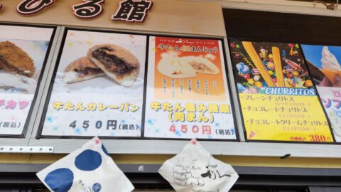 東北自動車道｜紫波SA下り｜こびる館｜牛たん極み饅頭｜肉まん_w1280_20240312_102052