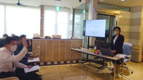 健診クリニック様の一般職向けハラスメント防止研修で講師を務めました（宮城県仙台市）_fx_w1280_DSC04885