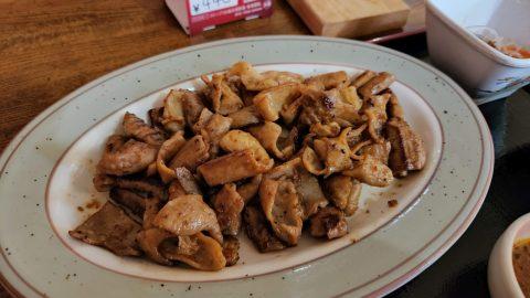 登米市 お食事処ポスト の「ホルモン定食」_w1280_20220819_111205